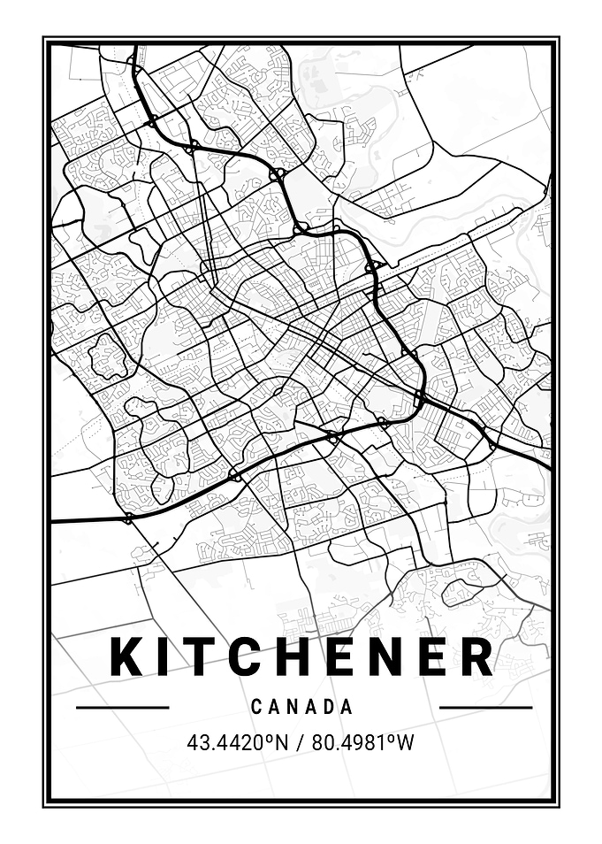 Kitchener Light City Map