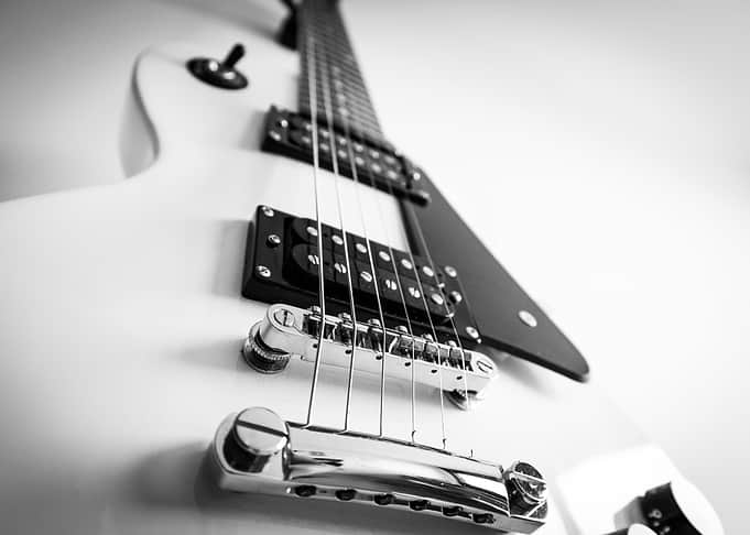Guitar Black White 3