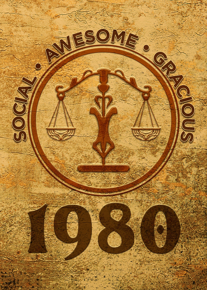 Libra 1980 Birthday Gift