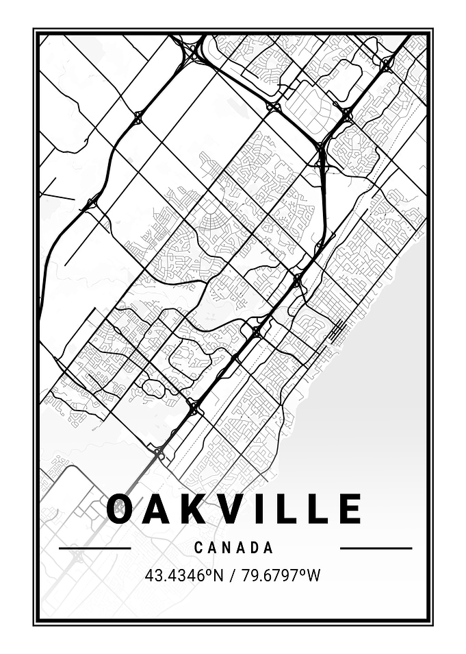 Oakville Light City Map