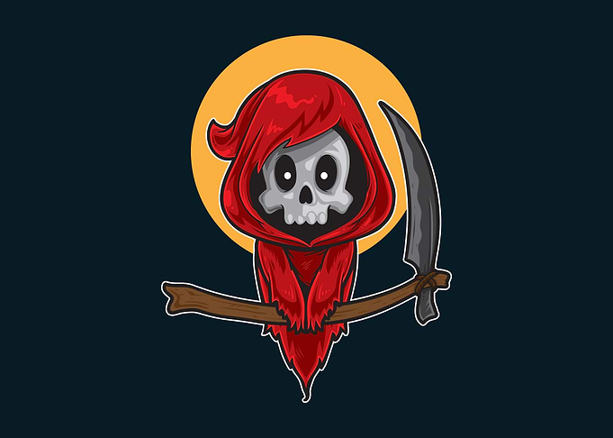 Cute Grim reaper
