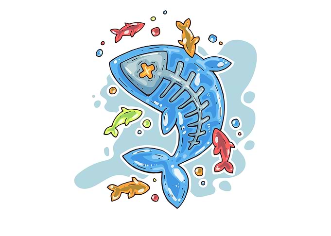 Cute fish cartoon