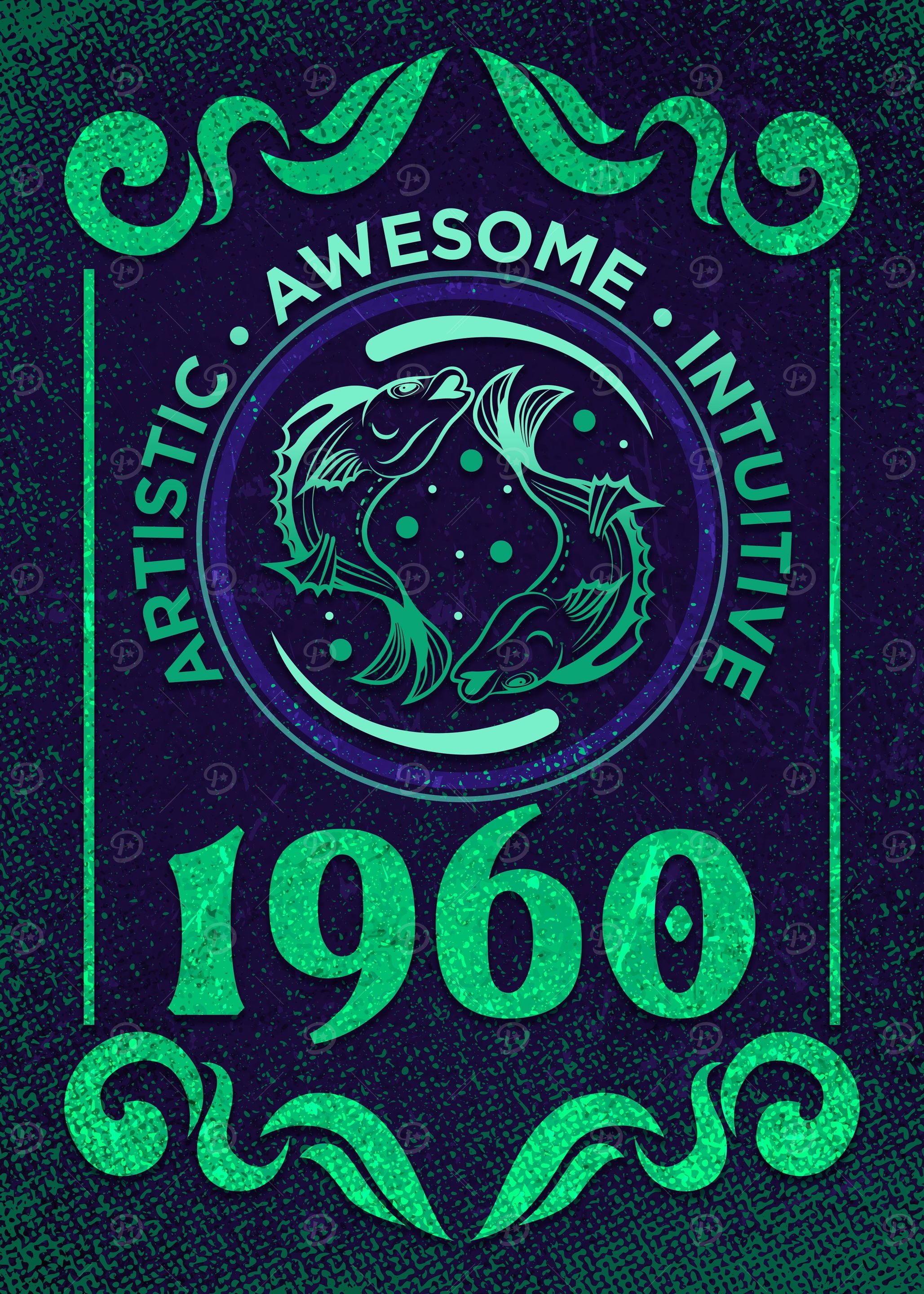 Pisces 1960 Birthday Gift