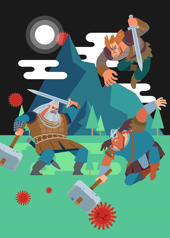 Vikings Corona Covid Virus
