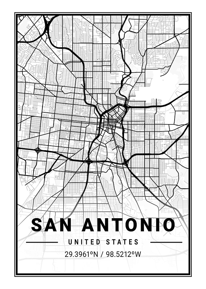 San Antonio Light City Map