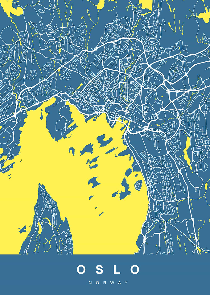 Map Oslo Norway
