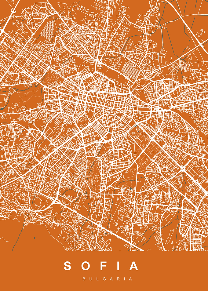 Map Sofia Bulgaria