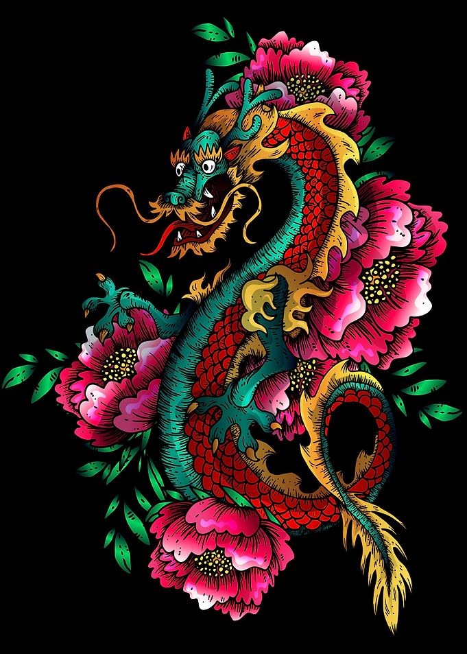 Colorful Asian Dragon