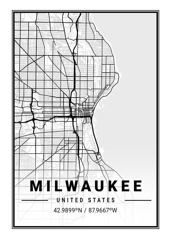 Milwaukee Light City Map