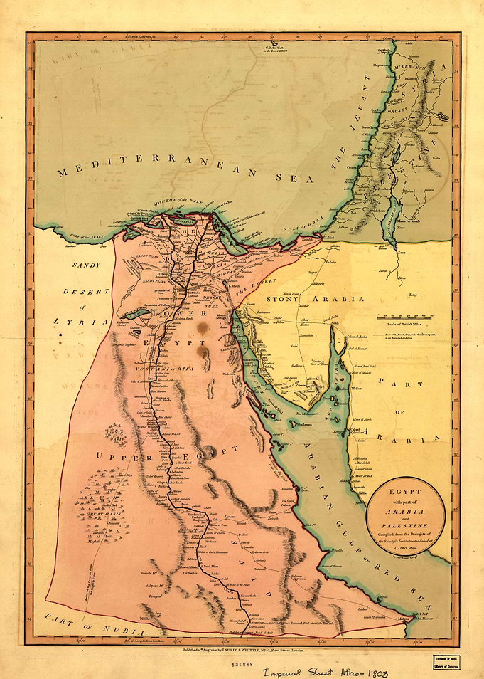 Map of Egypt 1800