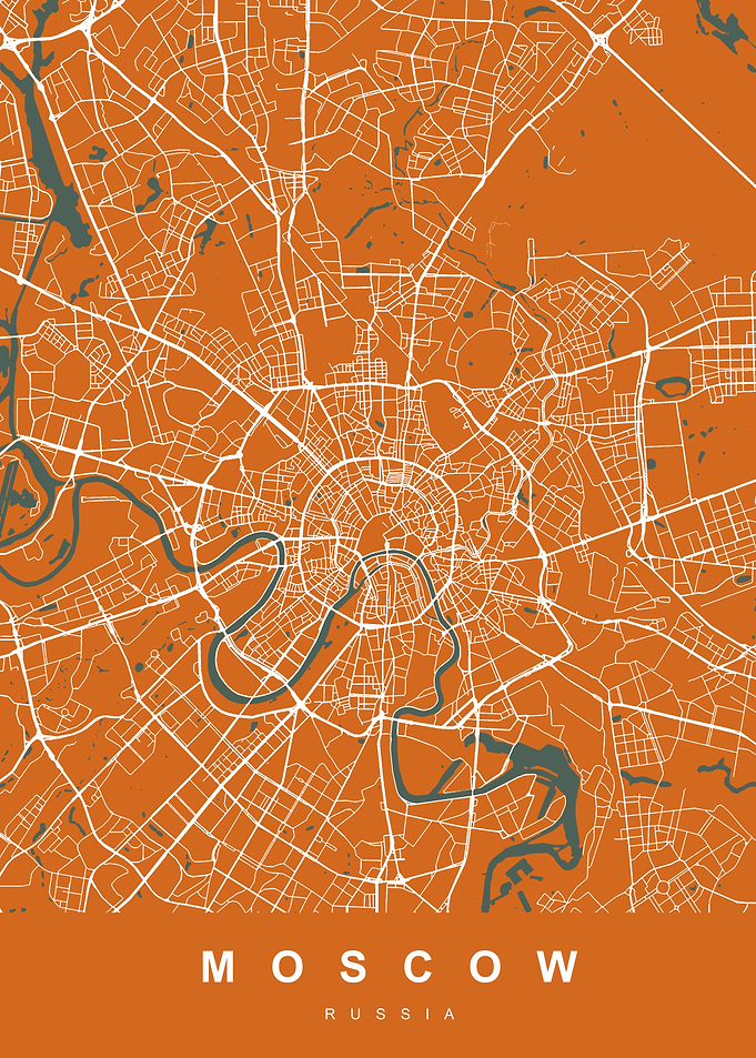 Map Moscow Russia