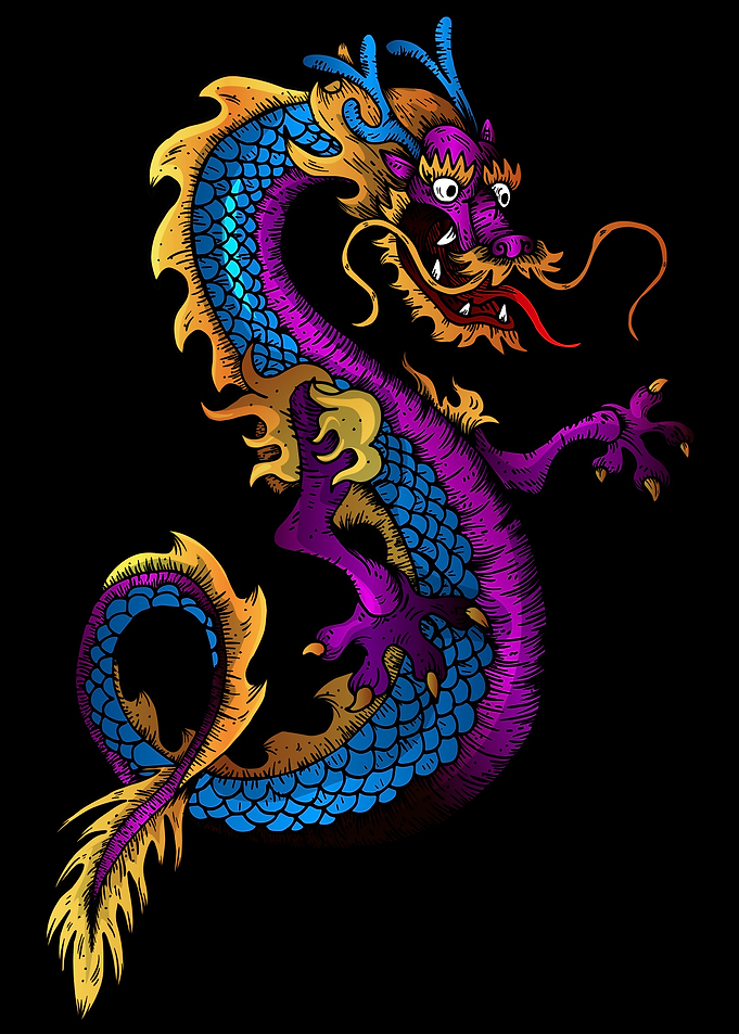 Colorful Japanese Dragon