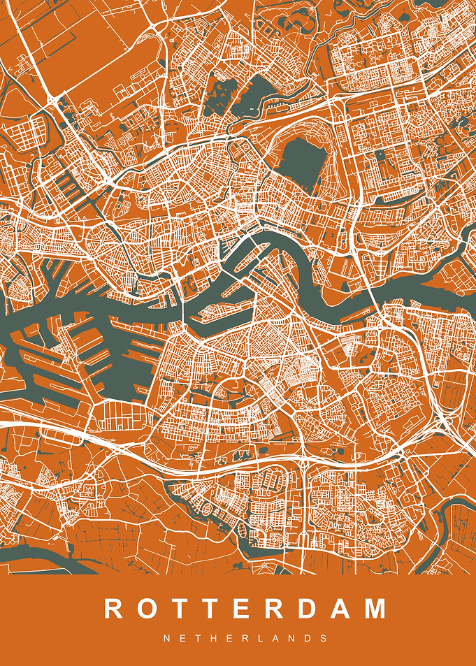 Map Rotterdam Netherlands