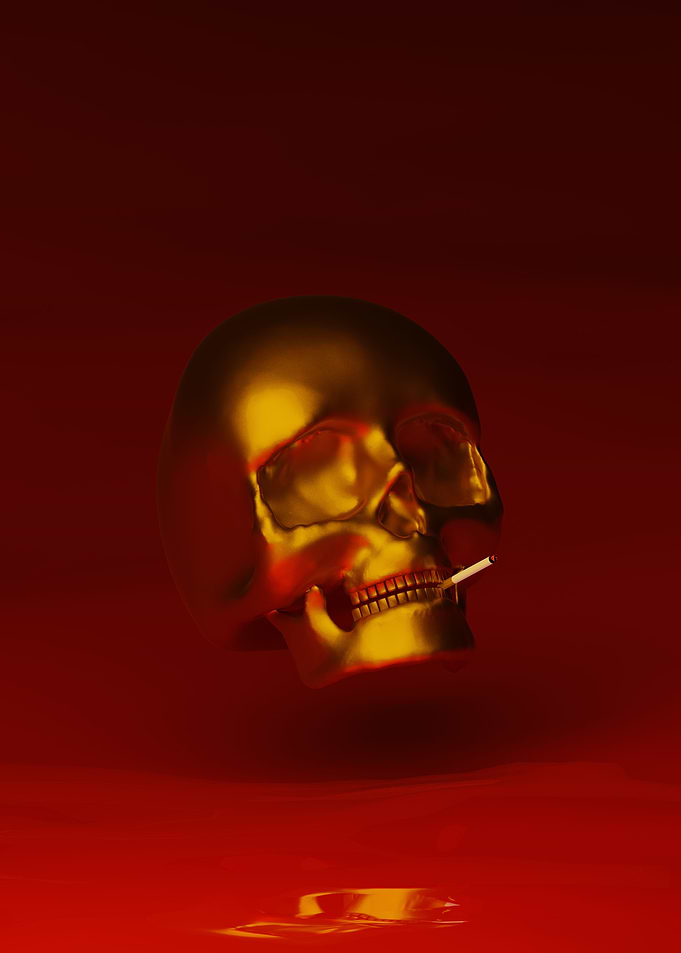Smoking Skeleton