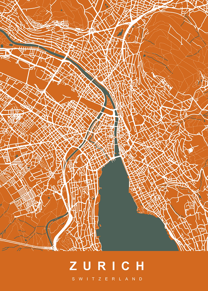 Map Zurich Switzerland