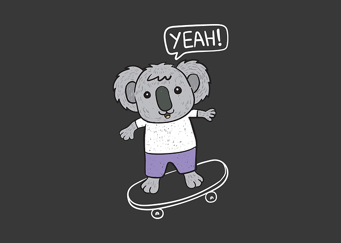 Cute koala cartoon