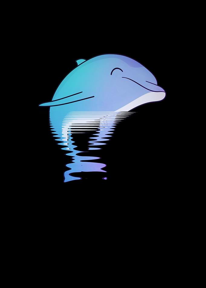 Beautiful dolphin animal
