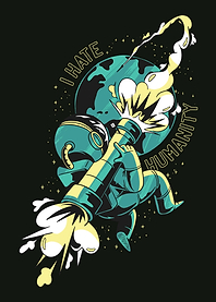 Astronaut hates people