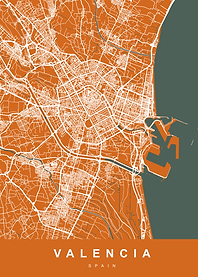 Map Valencia Spain