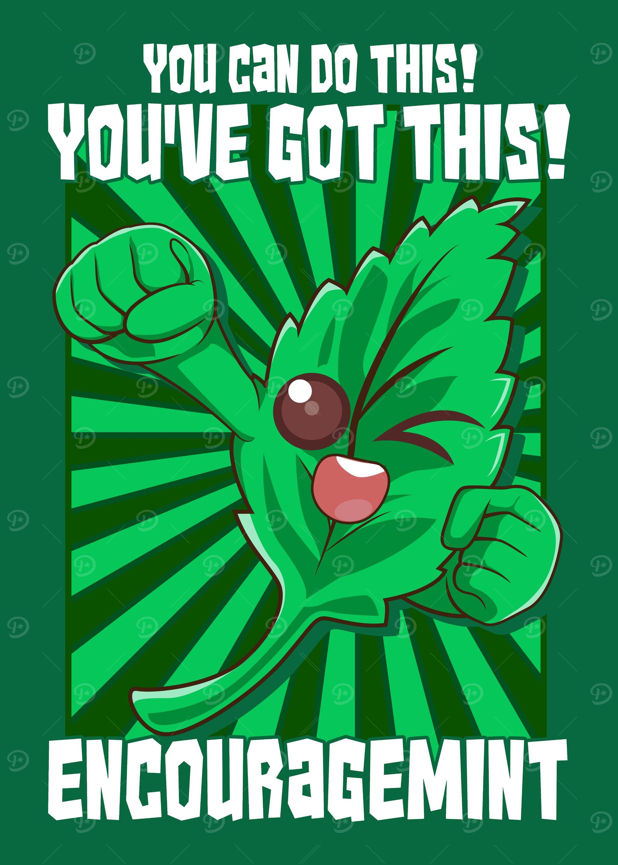 Cute Encourage Mint