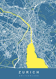 Map Zurich Switzerland