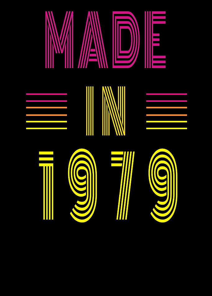 Made in 1979 Birthday