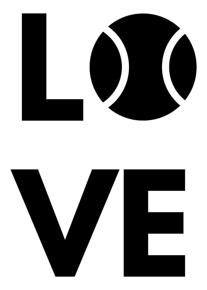 Love for tennis