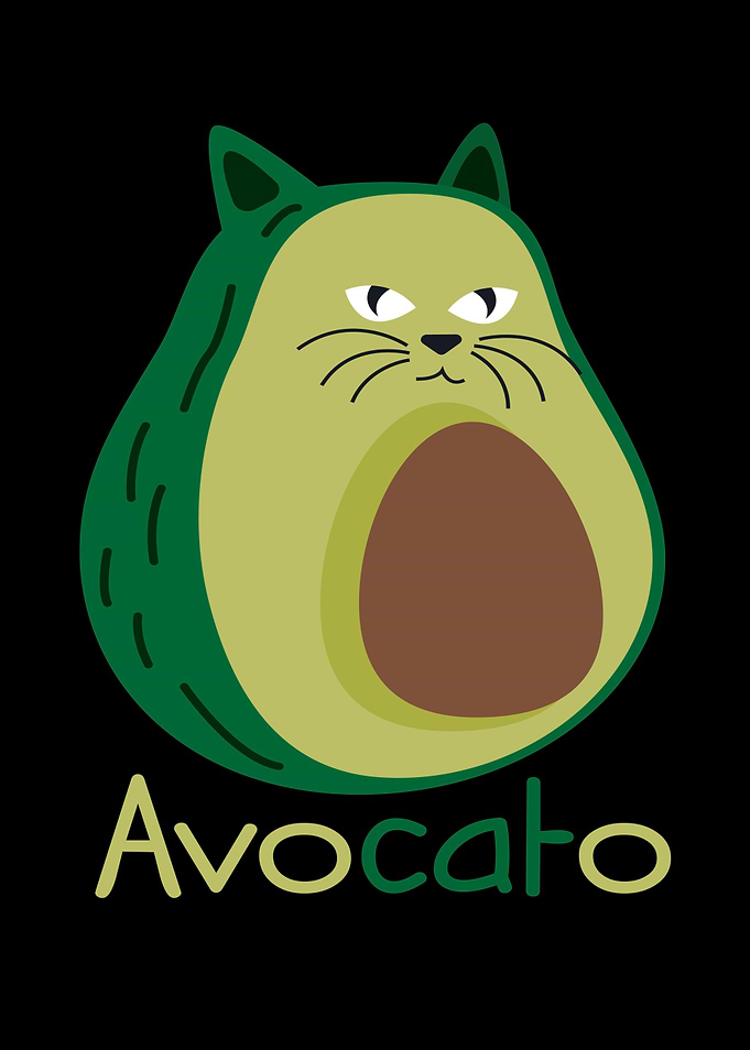 Mamacado Avocado Cat
