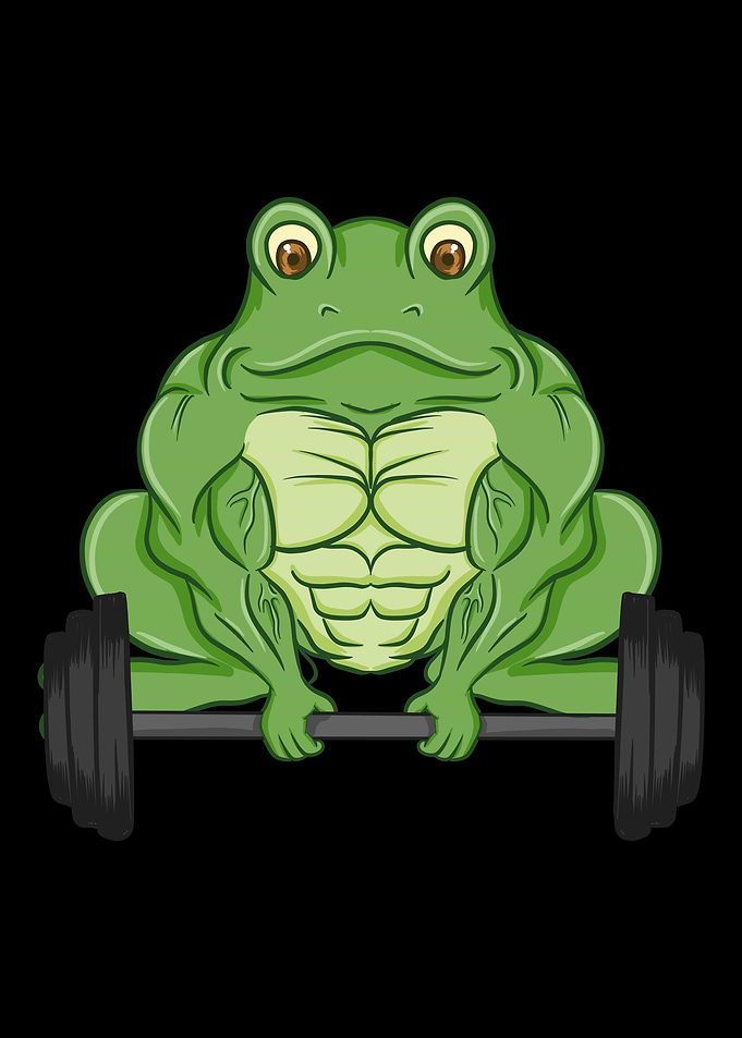 Frog Fitness Muscles Train