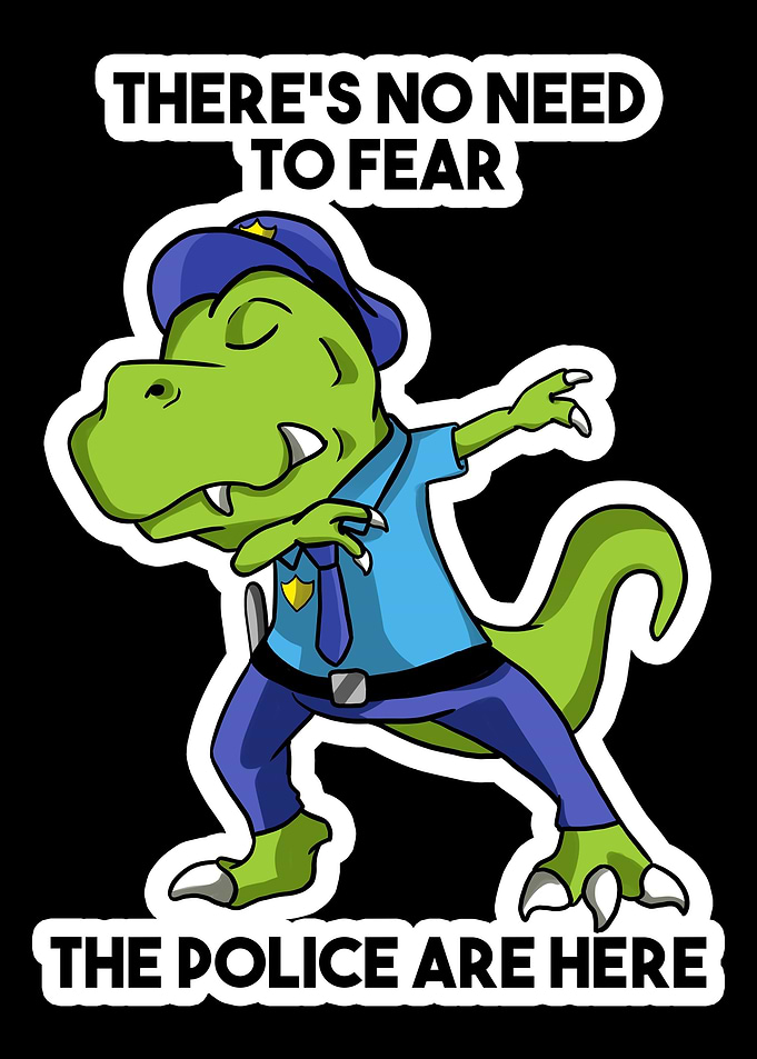 Police Tyrannosaurus Dino