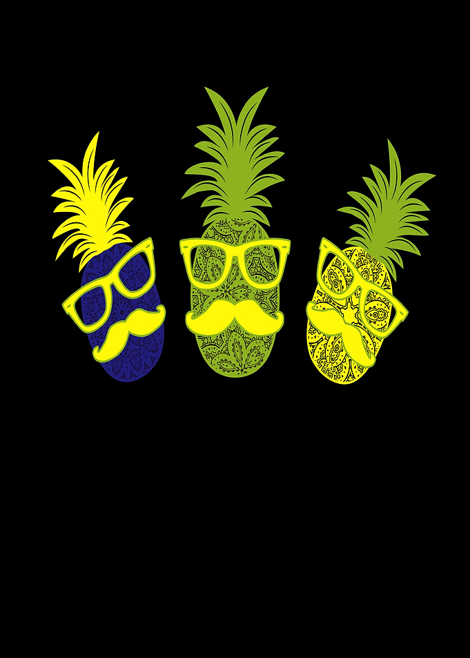 Hipster pineapple party