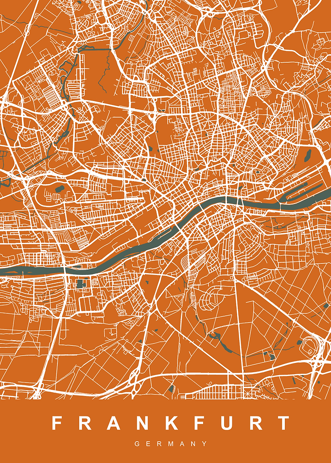 Map Frankfurt Germany