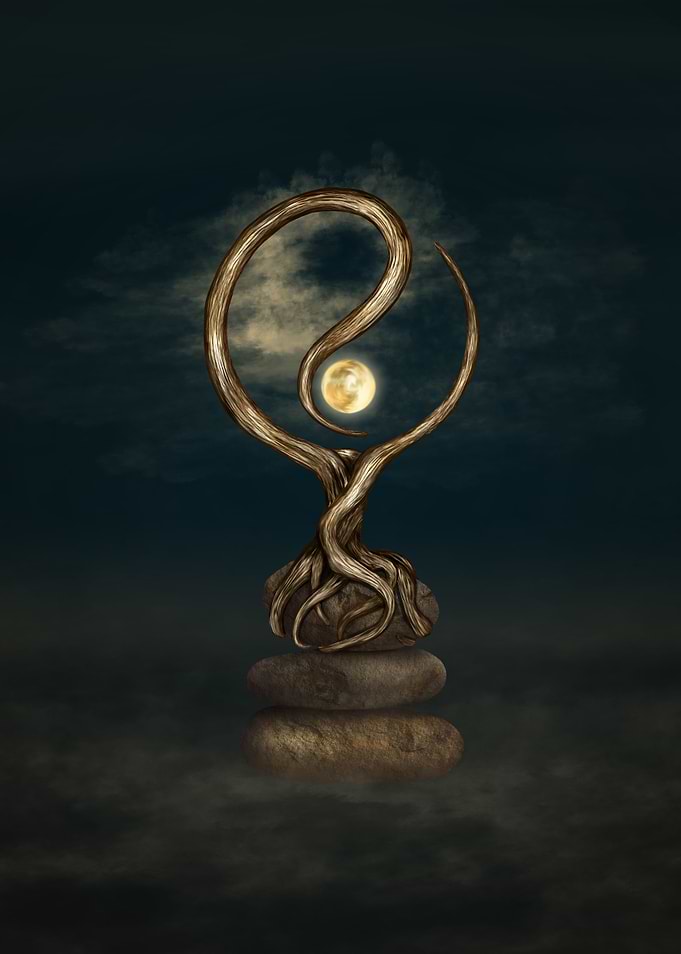 Yin Yang Tree Moonlight
