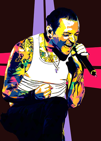 ChesterBennington PopArt 4