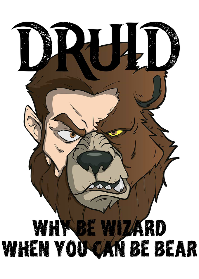 RPG Tabletop Druid PnP