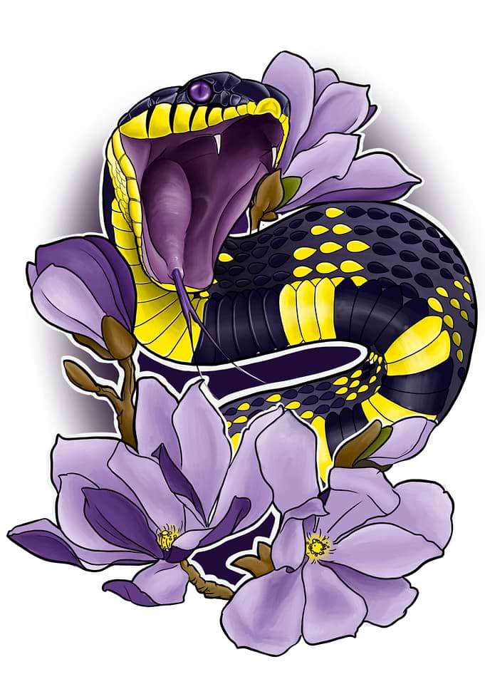 Snake and Magnolias