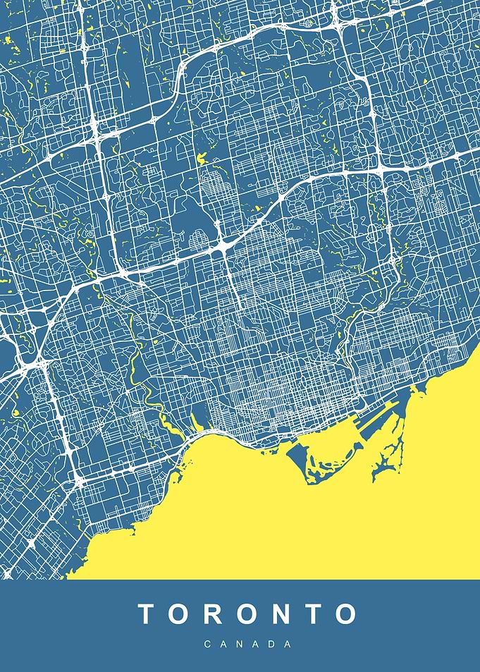 Map Toronto Canada
