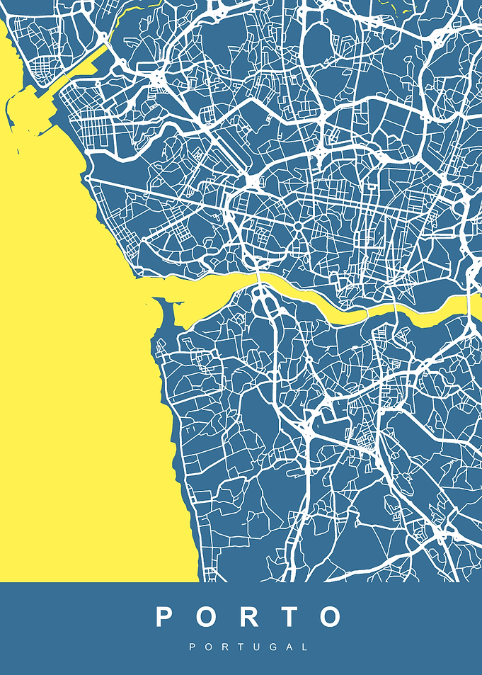 Map Porto Portugal