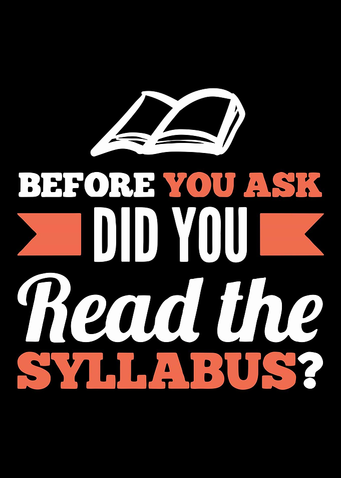 its in the syllabus
