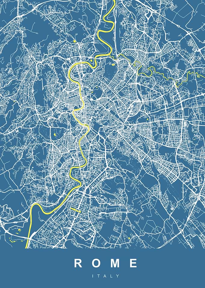 Map Rome Italy