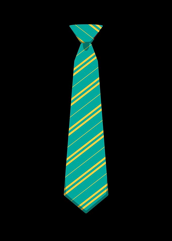 Tie Green Yellow