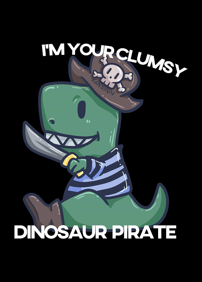 Dinosaur Pirate TRex pira