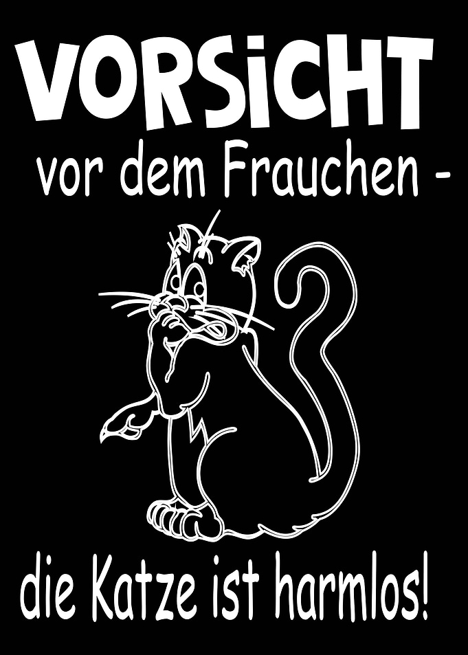 Vorsicht vor dem Frauchen