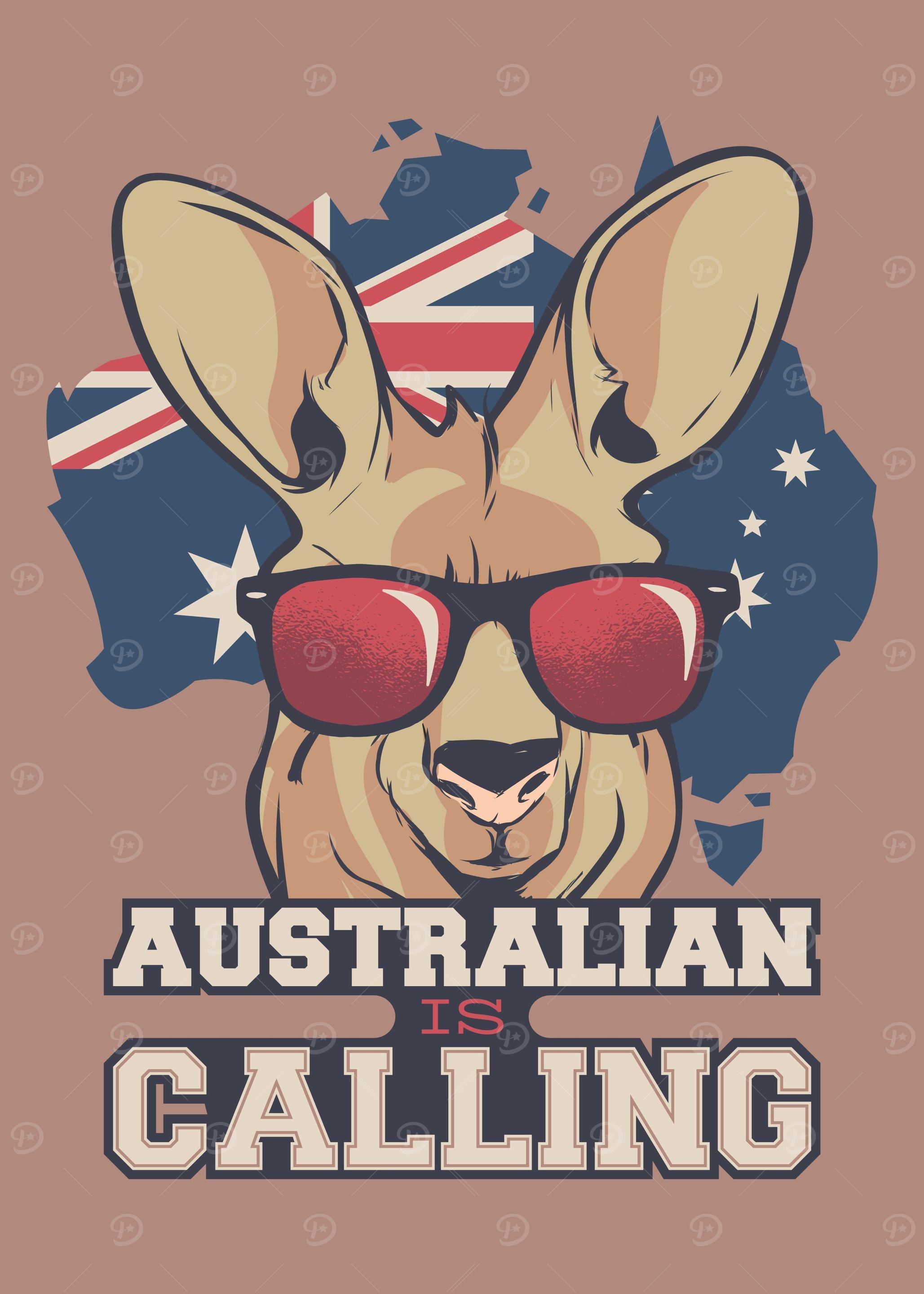 Australia kangaroo flag