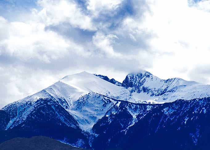 Canigou Mountain Snow