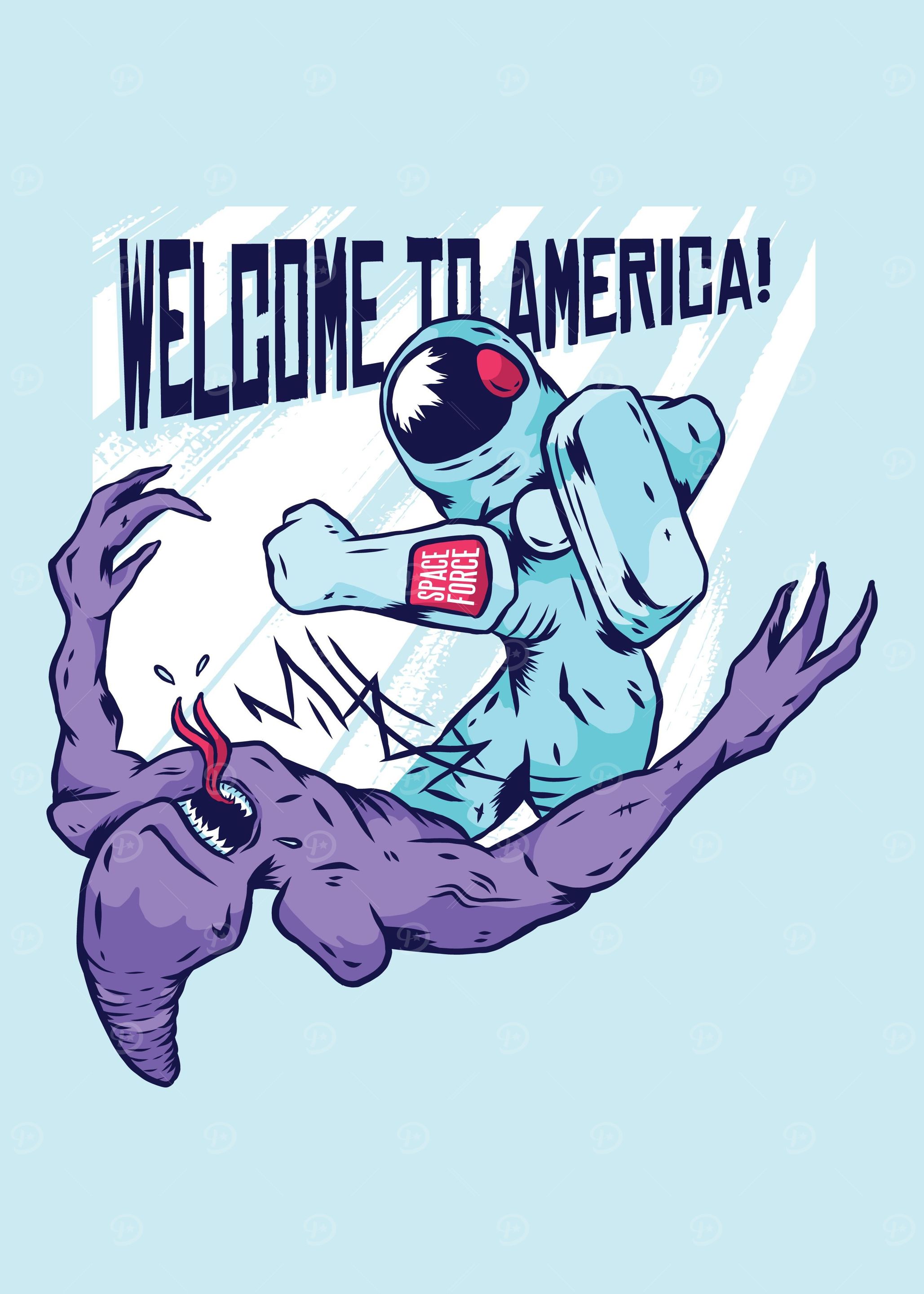 Astronaut Alien fight