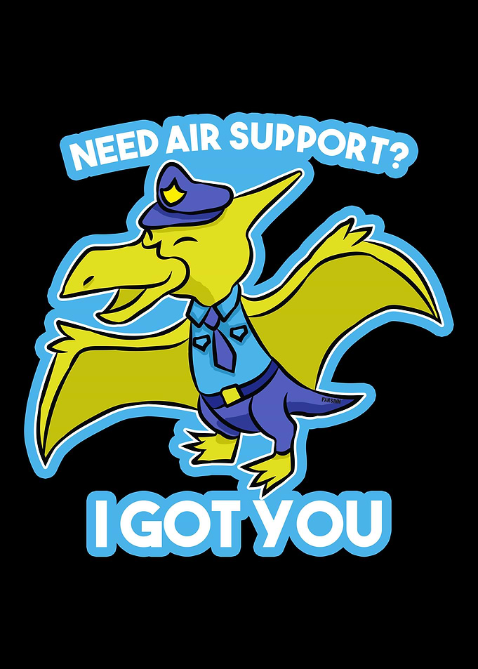 Police Dino bird pterosaur