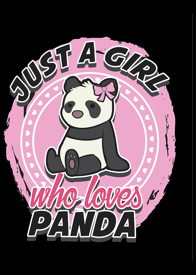 Cute Panda Just A Girl Who