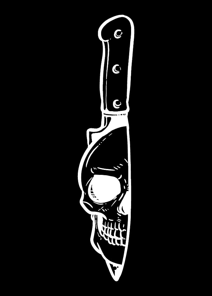 Knife Death Horror Fan Gif