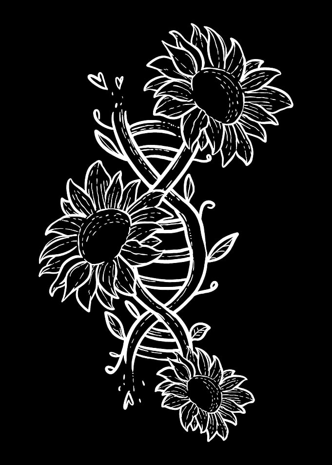 DNA Flower Scientist Or Bo